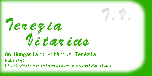 terezia vitarius business card